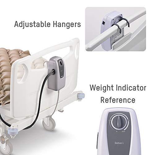 Apex Medical Domus 1 - Alternating Pressure Pads with Electric Pump Overlay System- Pressure Ulcers Prevention & Bed Sore Treatment- Fits Hospital Beds