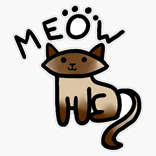 Leyland Designs Siamese Cat Sticker Sticker Outdoor Rated Vinyl Sticker Decal for Windows, Bumpers, Laptops or Crafts 5