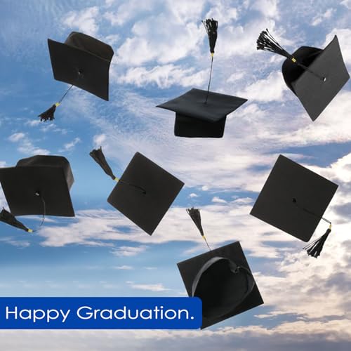 Rseuphiee Bachelor Hut, Abschlusskappen, Doktorhut, Verstellbar Bachelor Abschluss Hut, Graduation Hat für Hochschule, Unisex Doktorhut, für Bachelor als Abschlussfeier der Universität