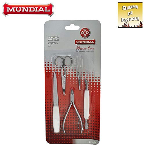 Jogo de Manicure Feminino 5 Peças - Mundial
