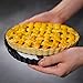 Tosnail Set of 3 Non-Stick Round Quiche Pan, 12 Inch, 10 Inch, 8 Inch Fruit Tart Pan, Fluted Pie Pan with Removable Bottoms