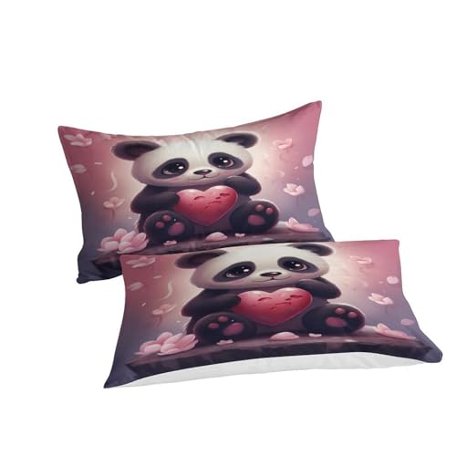 Funda nórdica de panda con cremallera para fijar el edredón en camas de niños 200x200 6