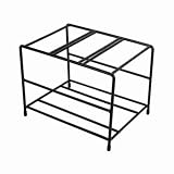 Colcolo rutschfest Metallgestell für Spender | Offenes Rahmendesign, platzsparendes Design, für Arbeitsplatte, Küche, Kaffeebar, Cafés, 1L-Ablagegestell