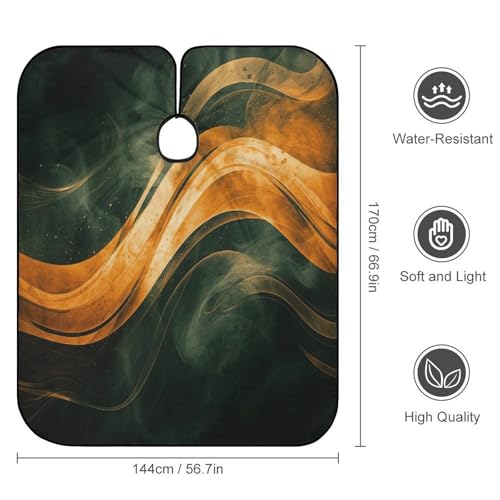 Capa para Corte de Pelo Naranja con Cierre Ajustable miniatura 2
