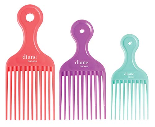Diane DBC008 Assorted Lift Combs - 3 Pc Set thumb #1
