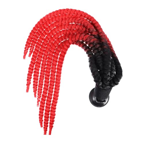 Peluca de casco de motocicleta negro en fibra química de alta temperatura para adultos