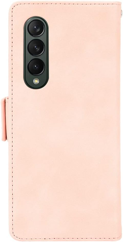 Compatible with Samsung Galaxy Z Fold3 5G 2021 PU Leather Magnetic Flip Back Cover Built-in Card Holder Slot Wallet Folio Magnetic Wallet Case for Galaxy Z Fold 3