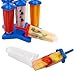 U.S. Kitchen Supply Jumbo Set of 18 Star Shaped Ice Pop Molds - Sets of 6 Red, 6 White & 6 Blue - Reusable USA Colored Ice Pop Makers - Fill, Freeze & Serve Healthy Kids Treats