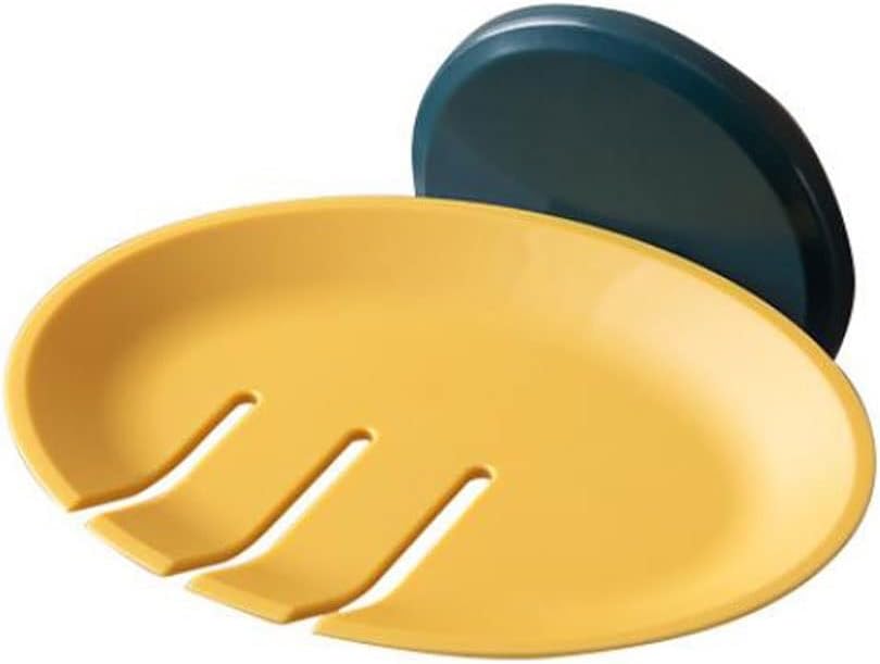 DUMOO Shelf Free Perforation Wall Hanging Countertop Dual-purpose Soap Dish And Soap Rack