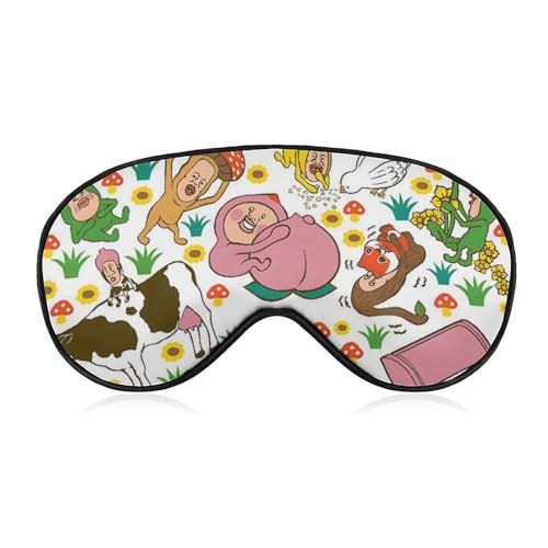 こびとづかん アイマスク 睡眠アイマスク 目隠し 睡眠用 安眠 遮光 軽量 通気性 寝る時マス ク昼寝/仮眠/旅行に最適