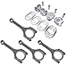 NEWZQ 4Pcs Connecting Rod & Piston Kit Replacement for Hyundai Accent Kia Rio Soul 1.6L 2012-2017 230412B620 235102B010
