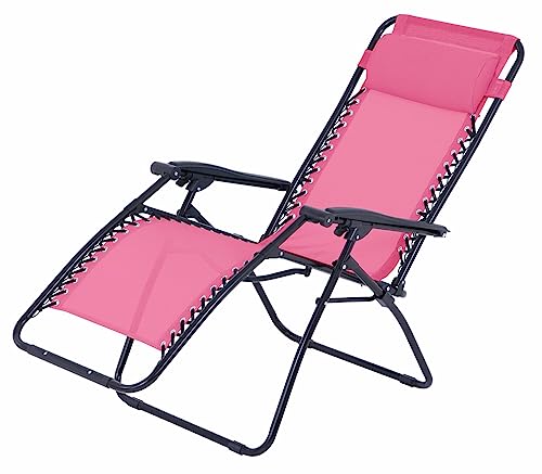 O'Sun Fauteuil Relax de Jardin Multi Positions - Rose