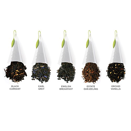 Tea Forte Presentation Box Tea Sampler Gift Set, 20 Assorted Variety Handcrafted Pyramid Tea Infuser Bags (Black Tea) - Image 5