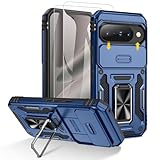 [Protection de Qualité Militaire] : Coque pour Google Pixel 10 / Pixel 10 Pro dispose d'un dos rigide en polycarbonate et d'un coussin en TPU souple absorbant les chocs qui offre une excellente protection contre les chocs et les chutes, protégeant votre téléphone contre les chutes accidentelles, les chocs, et les rayures. Les bords d'écran surélevés et la protection de la lentille Camera Guard défendent tous les points faibles contre les rayures.