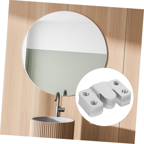 Image of DOITOOL 4pcs Picture Frame Hangers Wall Mount Brackets Stainless Steel Buckles Mirror Hooks Secure Hanging Decorative Hardware