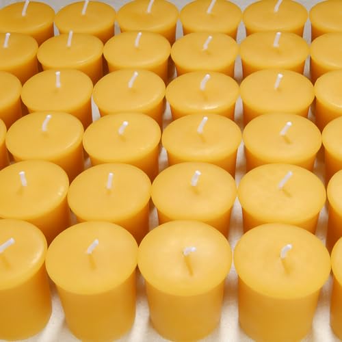 Bougies votives en cire d'abeille saines sans produit chimique lot de 24 pièces