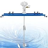 KVTNCB Pneumatic Agitator Clamp Mount Tank Barrel Drum Mixer,IBC Air Agitator Paint Mix Tool,Mixing Capacity 1000L,Liquid Paint Mixer Stirring Pneumatic Industrial Shaker 5cylinder