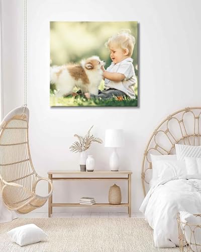 Personalized Canvas Prints from Your Photos - Custom Wall Art 8"x8",Custom Canvas Prints for Bedroom, Living Room, Office Decor - Gift for Family, Friends, Anniversary & Housewarming Wall Decor - Image 4