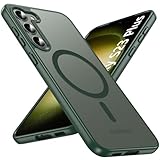 OWKEY Galaxy S23 Plus Case - 6.6'' Translucent Bumper Cover, Magsafe Compatible, Military Grade Shockproof, Green