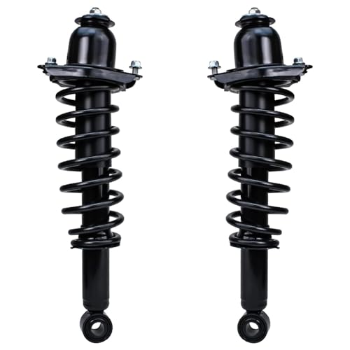 Image of Detroit Axle - 8pc Struts Kit for 2009-2013 Toyota Corolla [1.8L], 4 Front and Rear Struts with Coil Spring, Front 2 Knuckles and Wheel Hub Bearing Assembly 2 Sway Bars