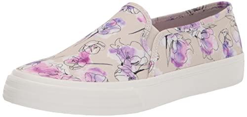 Image of Keds Womens Double Decker Canvas Slip On Sneakers Shoes Casual - Black