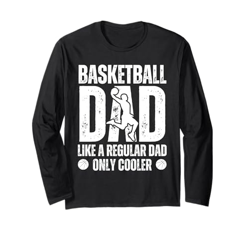 Pallacanestro Dad Like A Regular Dad Only Cooler Father's Day Maglia a Manica