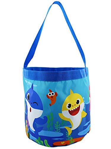 Baby Shark Boys Girls Collapsible Gift Basket Bucket Tote Bag (Blue, One Size)2