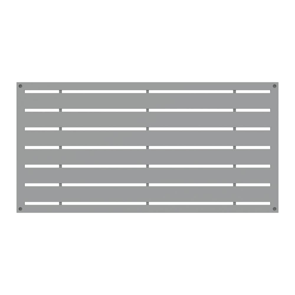 2'x4' Boardwalk Decorative Screen, Gray