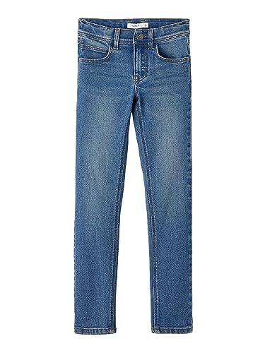 NAME IT Jungen Nkmtheo Xslim 1090-io Noos Jeanshose, Medium Blue Denim, 128...