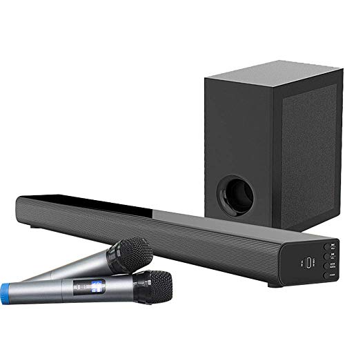39,3-Zoll-Soundbar, TV-Soundbar mit kabelgebundenem Subwoofer, 80W 2.1-Soundbar, Bluetooth 4.0-Lautsprecher für TV, Bass-Einstellbarer