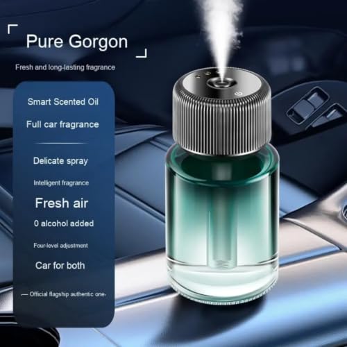 Image of STARQ Smart Car Aroma Diffuser Rechargeable Air Freshener Mist Dispenser with Auto On /Off, 3 Speed Modes & Stylish Interior Decor (Cosmo)