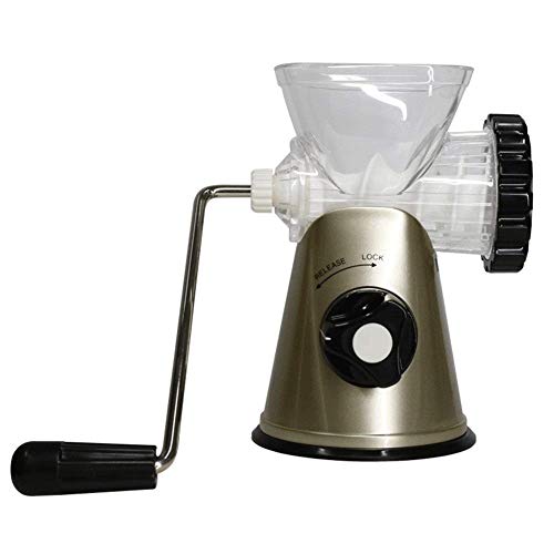 Manueller Fleischwolf Multifunktionaler Fleischwolf mit leistungsstarker Saugbasis, einschließlich 3 Schneidscheiben, Machen Suasage