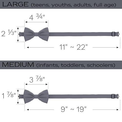 Image of Adam Young Men's Bow Ties Pre-Tied Style Formal Satin Classic Bowtie for Tuxedo Faux Silk