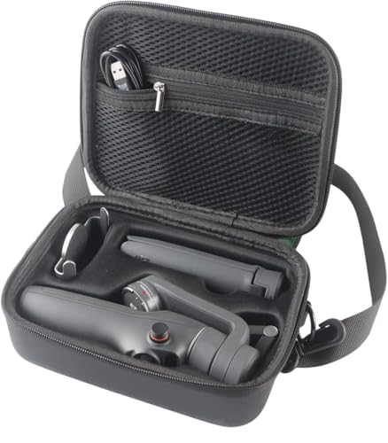 Image of VERTUS Carrying Case for DJI OSMO Mobile 6, Travel Portable Carry Bag for DJI OSMO Mobile 6 Smartphone Gimbal Stabilizer and Accessories (Hard|EVA|Black)
