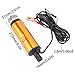 Elektrische Tauchpumpe, Tragbar, Mini, 12 V, 51 Mm Gleichstrom, 30 L/min, Kerosin-Wasserpumpe, Fahrzeugteile, Orange, Schwarz, Aluminiumlegierung, 60 W