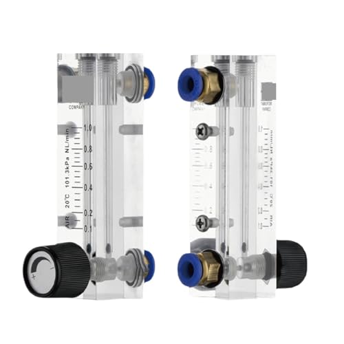 Rotamètre acrylique LZM-4T avec vanne de réglage pour flux précis