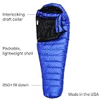 Ultralite 20 Degree Sleeping Bag Royal Blue 6FT 6IN / Left Zip - Image 7