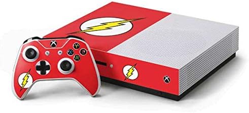 Skinit Decal Gaming Skin Compatible with Xbox One S Console and Controller Bundle - Officially Licensed Warner Bros The Flash Emblem Design