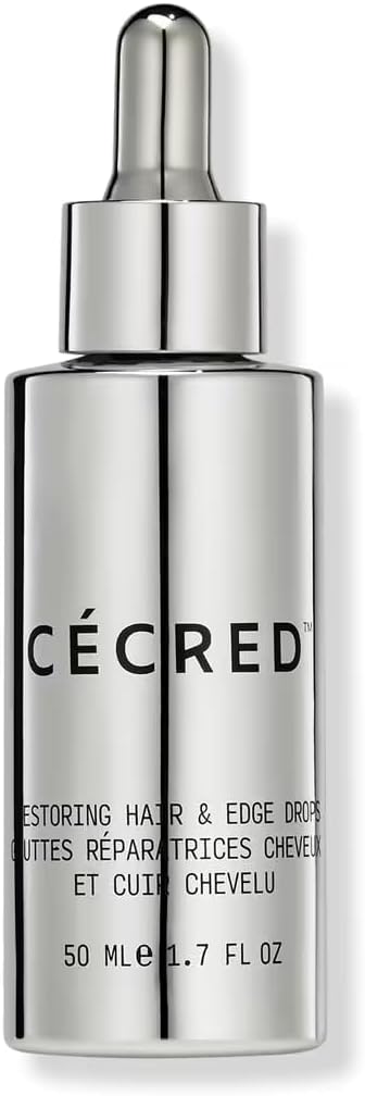 Cécred Restoring Hair & Edge Drops - Daily Peptide Serum for Fuller-Looking Hair, Supports Hairline & Scalp Health, Strengthens Roots,1.7 fl oz