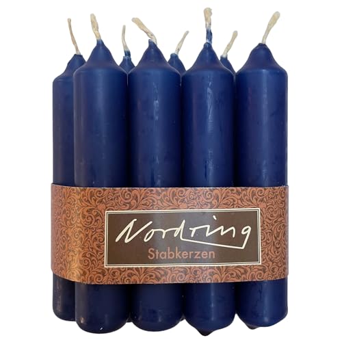 Nordring 8 Stabkerzen nachtblau 2,2 x 11 cm hoch