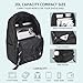 OMOUBOI Casual Daypacks Superbreak Backpack 14 inch Laptop Backpack for Women & Men Fits Tourism Business (Black)