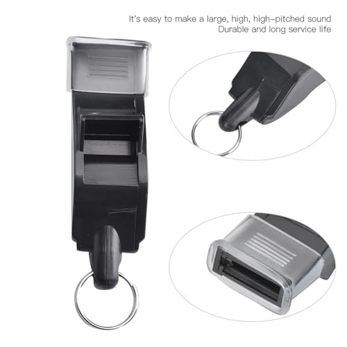 Silbatos deportivos ABS con cuerda y protector de dientes x4 miniatura 3
