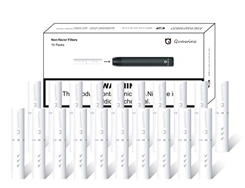 QUAWINS Filtros de repuesto para Vstick Pro Paquete de piezas Quawins Original (no Nicotina), Blanco, 20 unidades Cover