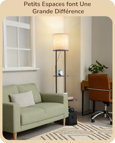 Lampe de chambre LED E27 réglable avec tiroir de rangement - 6