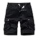 APTRO Mens Cargo Shorts Combat Casual Cotton Shorts with Multi Pockets Workwear Black CS05 34