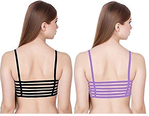 Image of Girls Cotton Lightly Padded, With Removable Pads Non-Wired Bralette Bra