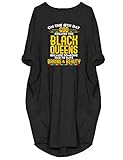 WbJetr Women Black Girl Magic Long Sleeve Loose Pocket Oversize Tunic Dress Tops