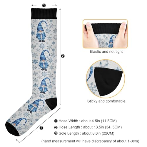 Image of Pigsaly Womens Compression Socks Yellow Stars Funny Brown Capybara Knee High Socks Athletic Tube Sock Outdoor Sport Socks