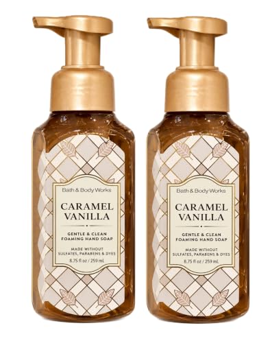 Bath & Body Works Gentle & Clean Foaming Hand Soap - FALL SCENTS - Pack of 2 - (Caramel Vanilla) image 2