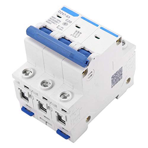 Mini disjoncteur AC 400V DZ47-63 20A modulaire pour système électrique stable